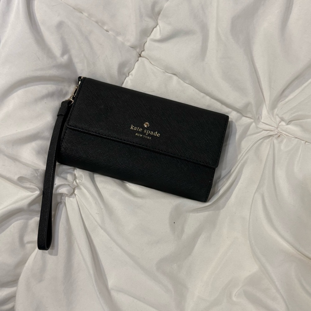 Kate Spade Midnight Black Wristlet